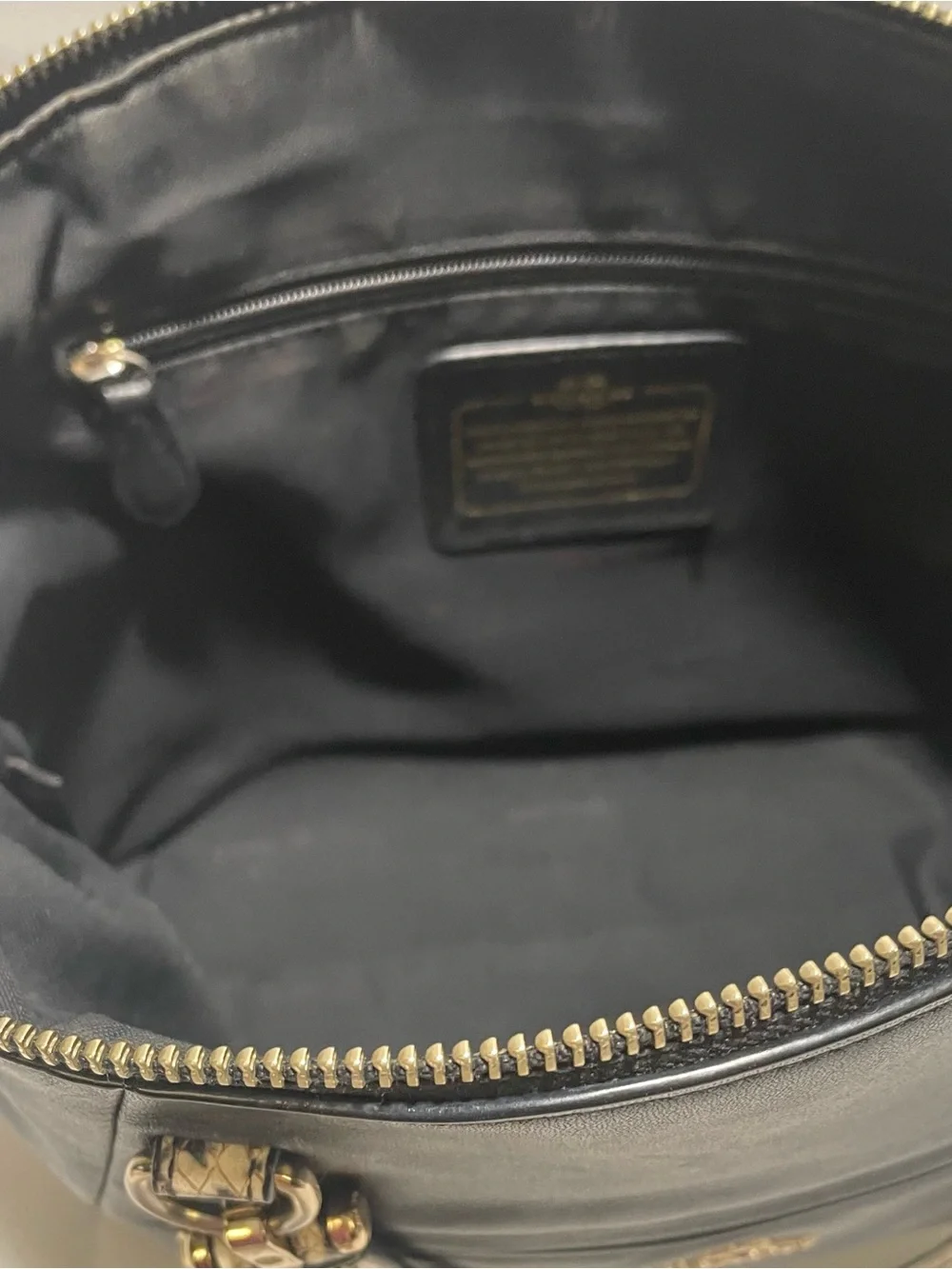 Coach Black Leather Prairie Satchel/Crossbody with Snakeskin Handles